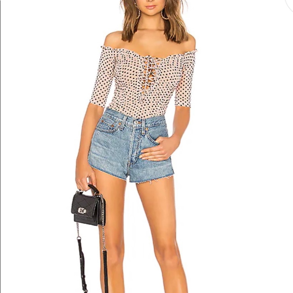 Beautiful over the shoulder bodysuit
